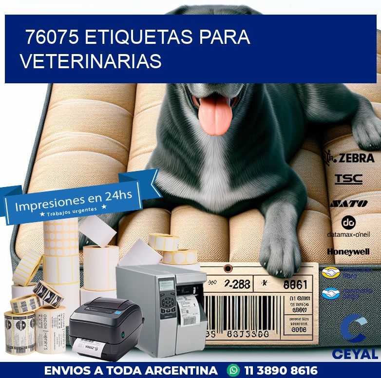 76075 ETIQUETAS PARA VETERINARIAS