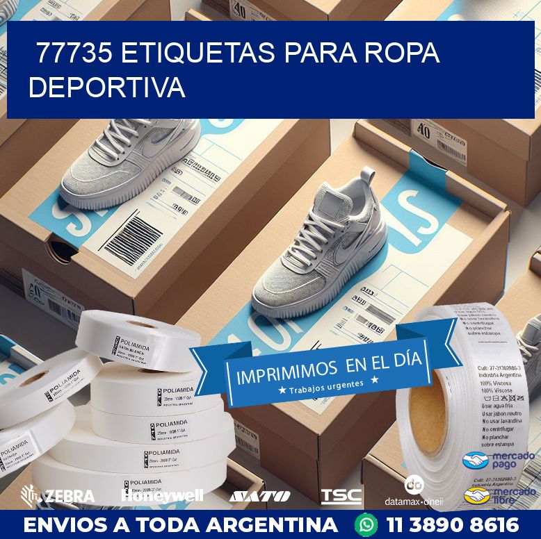 77735 ETIQUETAS PARA ROPA DEPORTIVA
