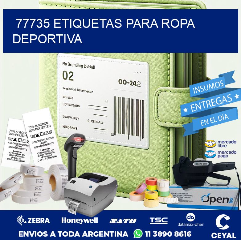 77735 ETIQUETAS PARA ROPA DEPORTIVA