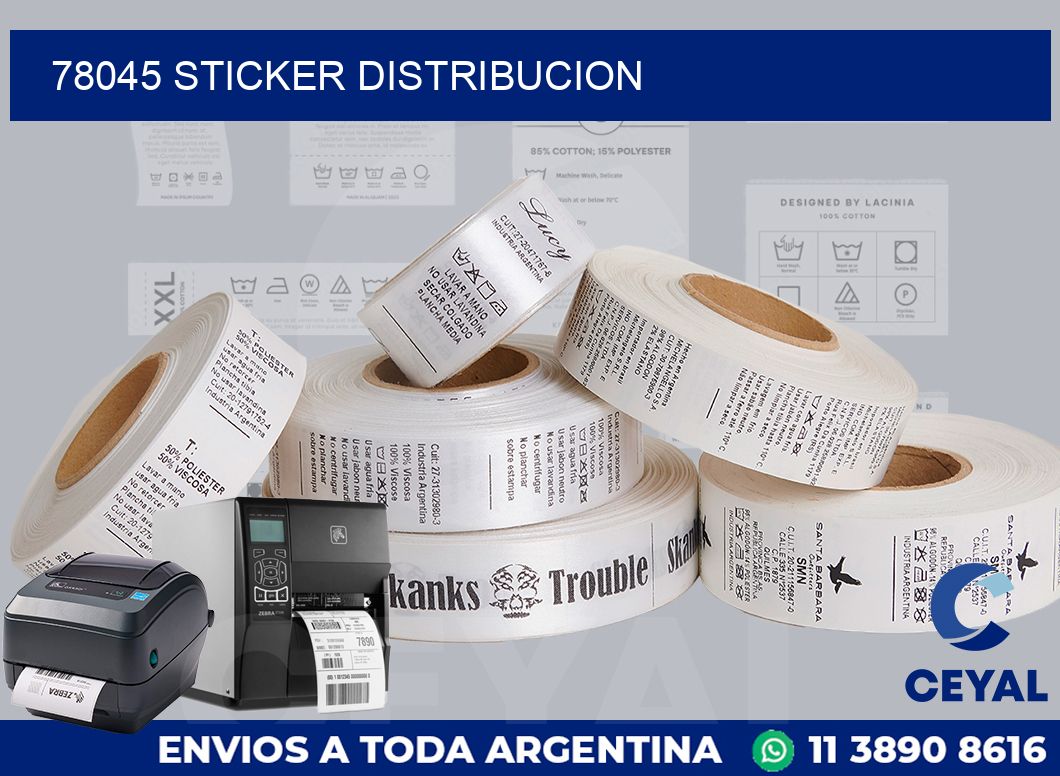78045 STICKER DISTRIBUCION