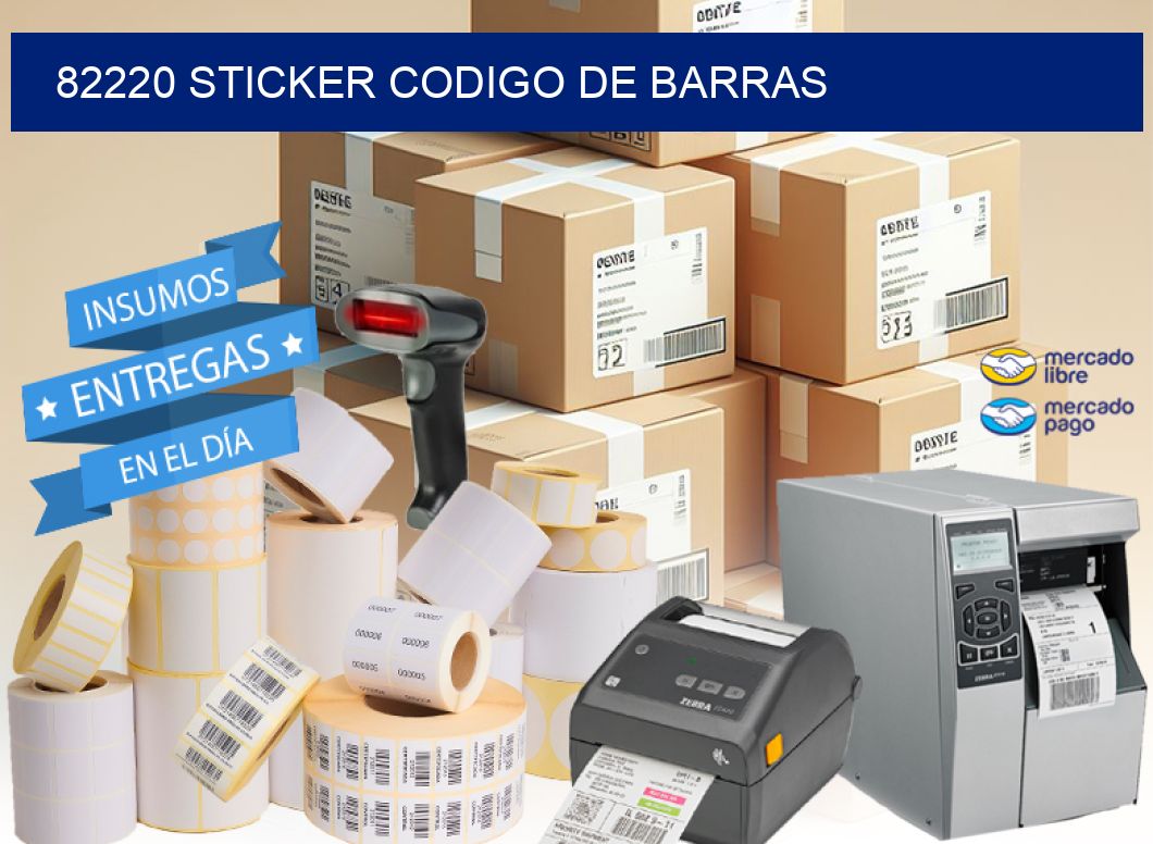 82220 STICKER CODIGO DE BARRAS