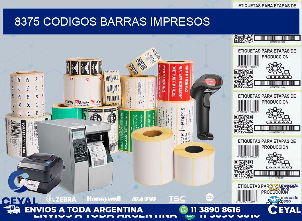 8375 CODIGOS BARRAS IMPRESOS
