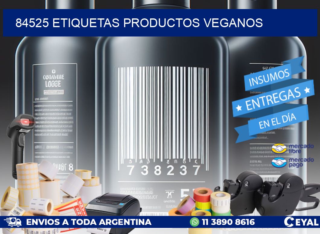 84525 Etiquetas productos veganos