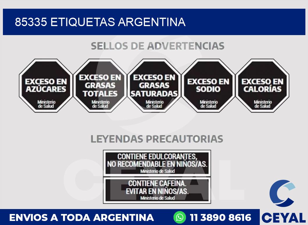 85335 ETIQUETAS ARGENTINA