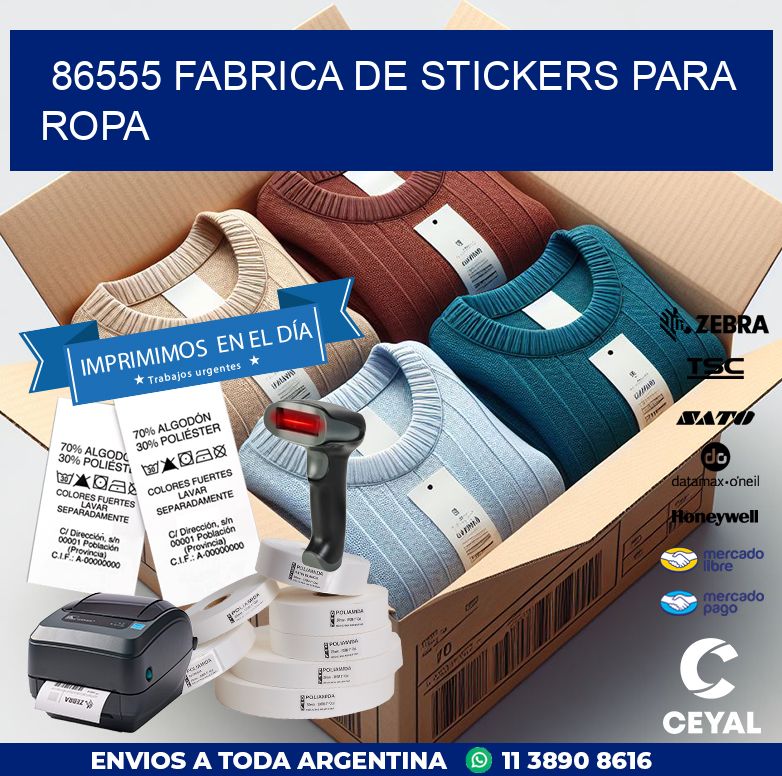 86555 FABRICA DE STICKERS PARA ROPA