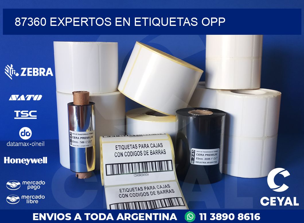 87360 EXPERTOS EN ETIQUETAS OPP