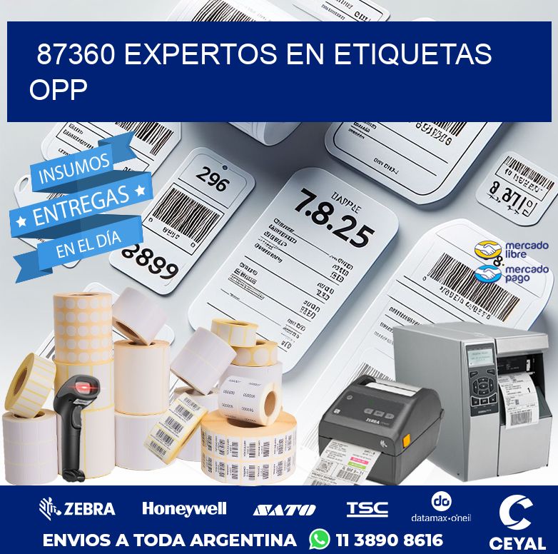 87360 EXPERTOS EN ETIQUETAS OPP