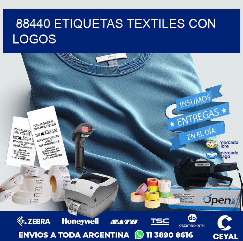 88440 ETIQUETAS TEXTILES CON LOGOS