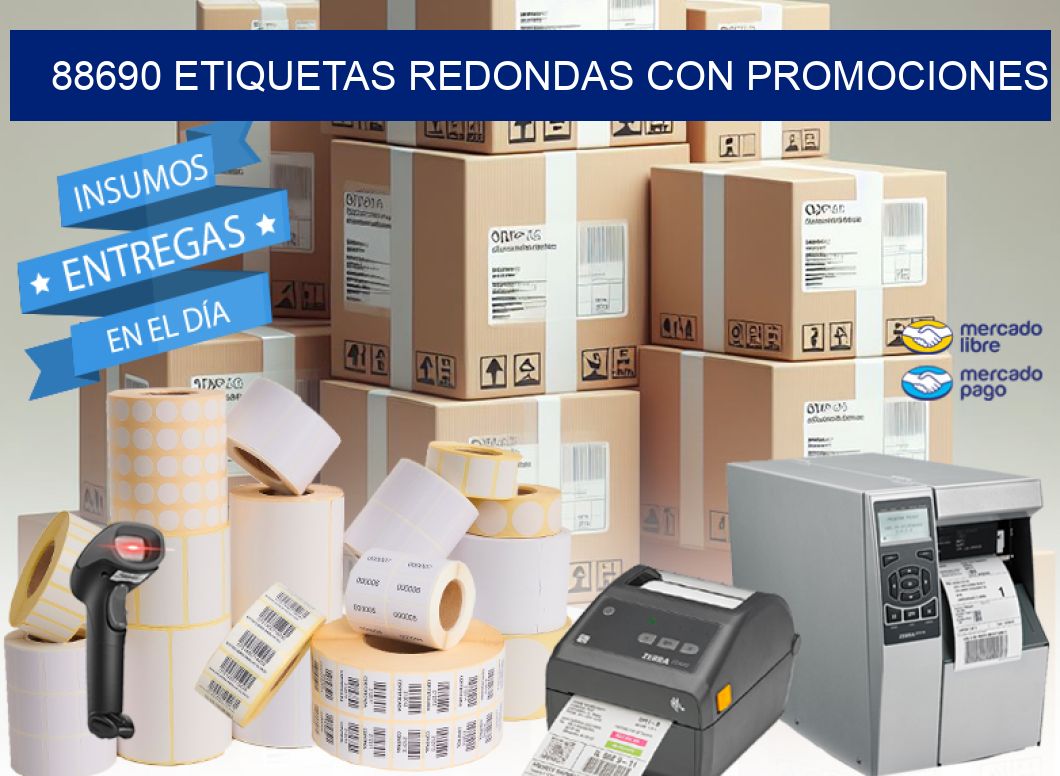 88690 ETIQUETAS REDONDAS CON PROMOCIONES