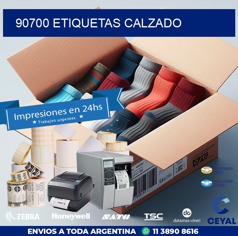 90700 ETIQUETAS CALZADO