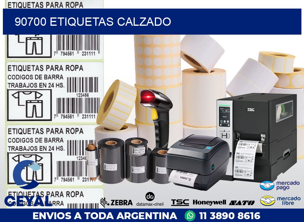90700 ETIQUETAS CALZADO