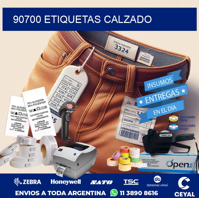 90700 ETIQUETAS CALZADO