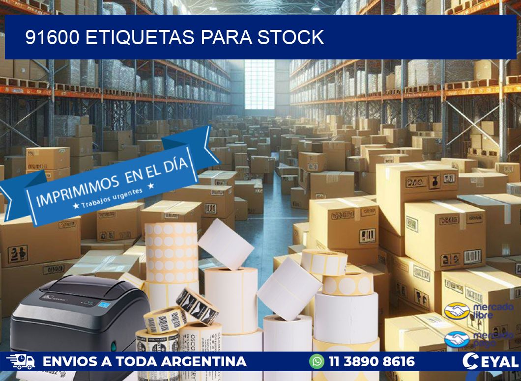 91600 ETIQUETAS PARA STOCK