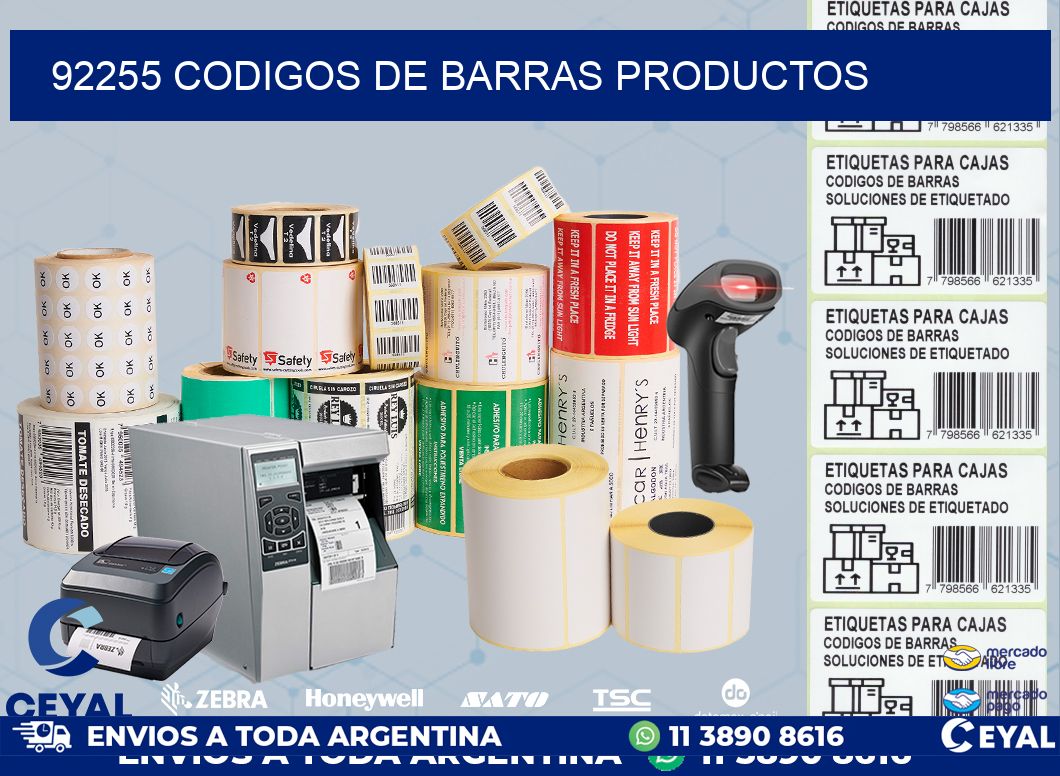 92255 codigos de barras productos