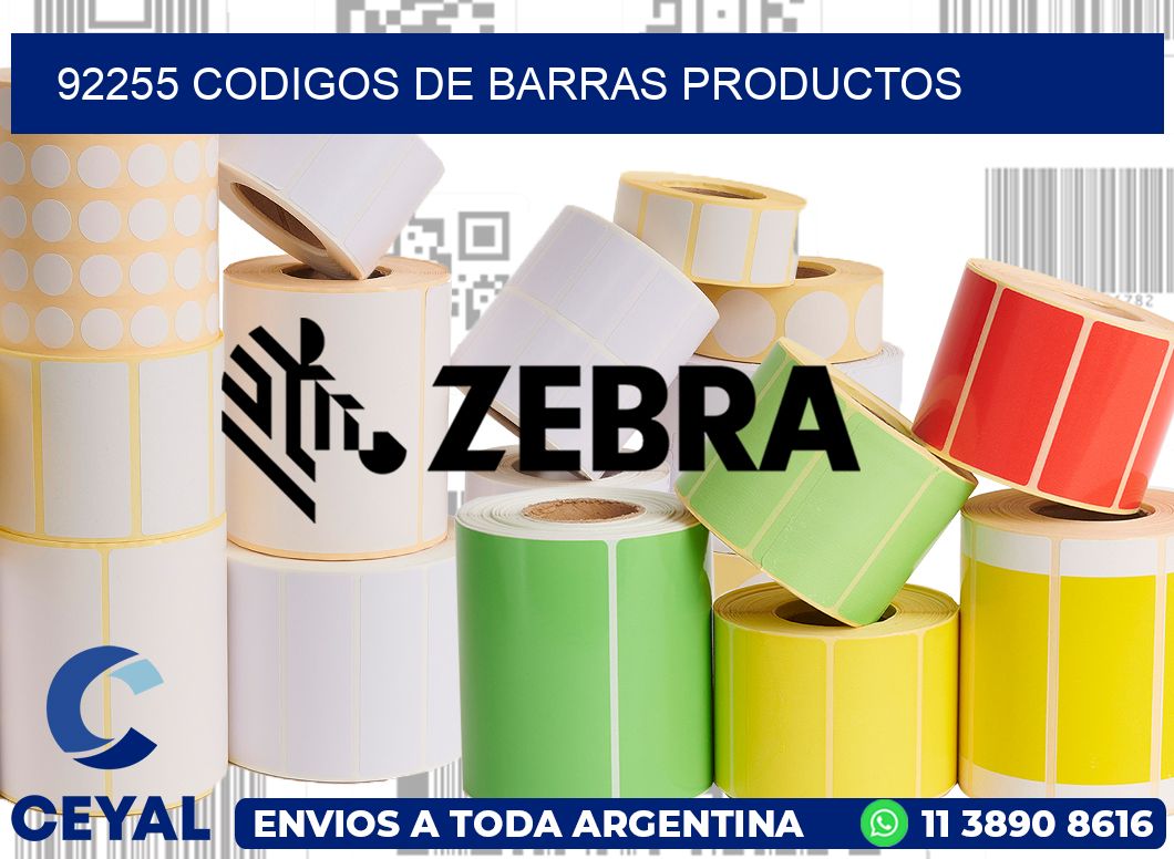 92255 codigos de barras productos