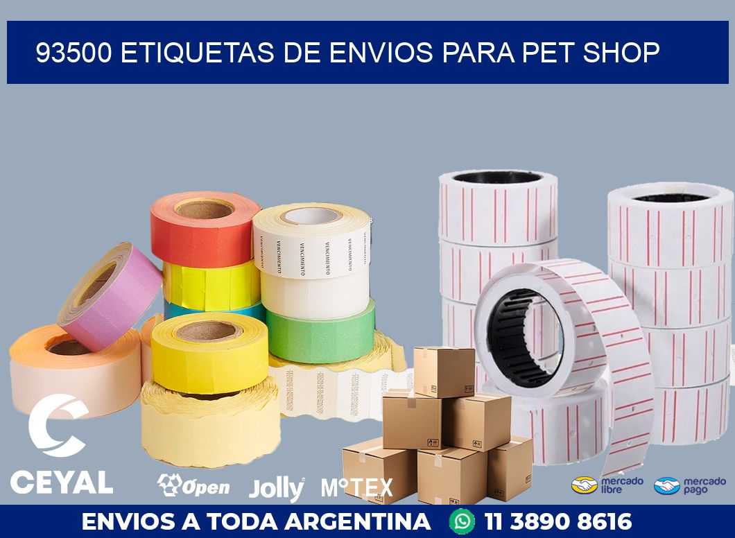 93500 ETIQUETAS DE ENVIOS PARA PET SHOP