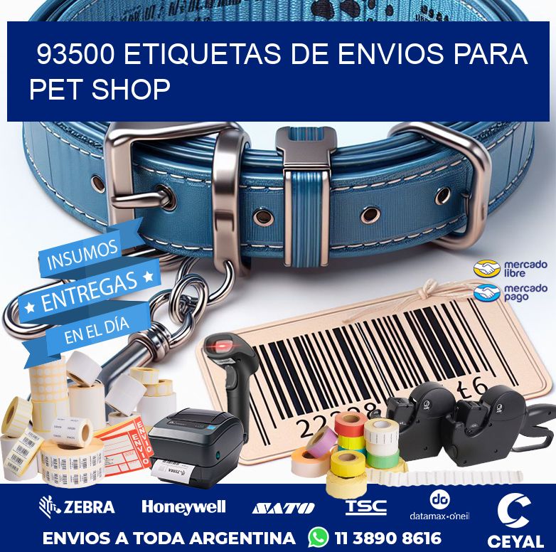 93500 ETIQUETAS DE ENVIOS PARA PET SHOP