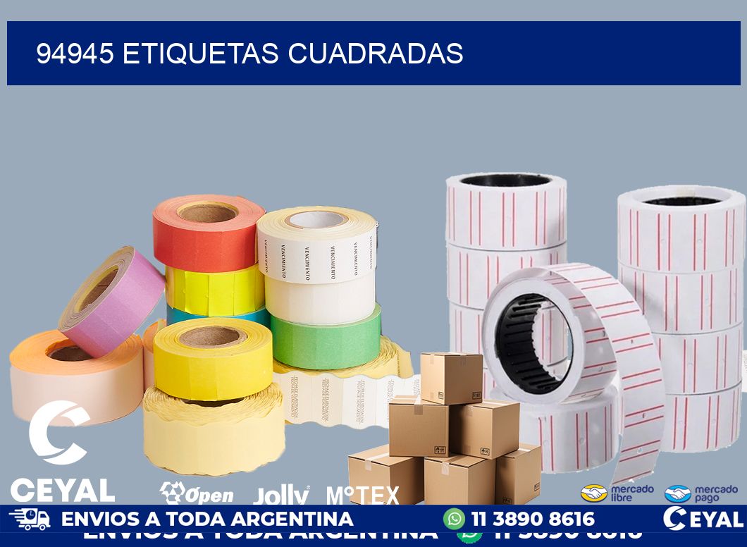 94945 Etiquetas cuadradas