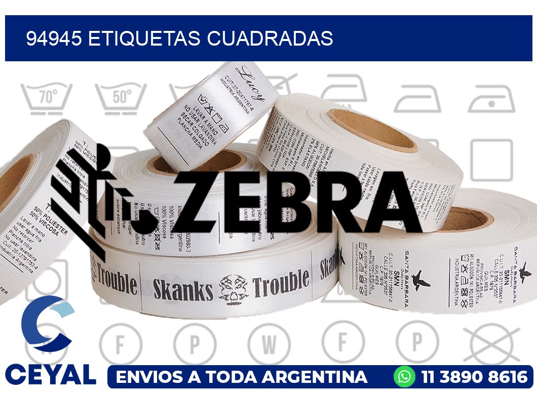 94945 Etiquetas cuadradas
