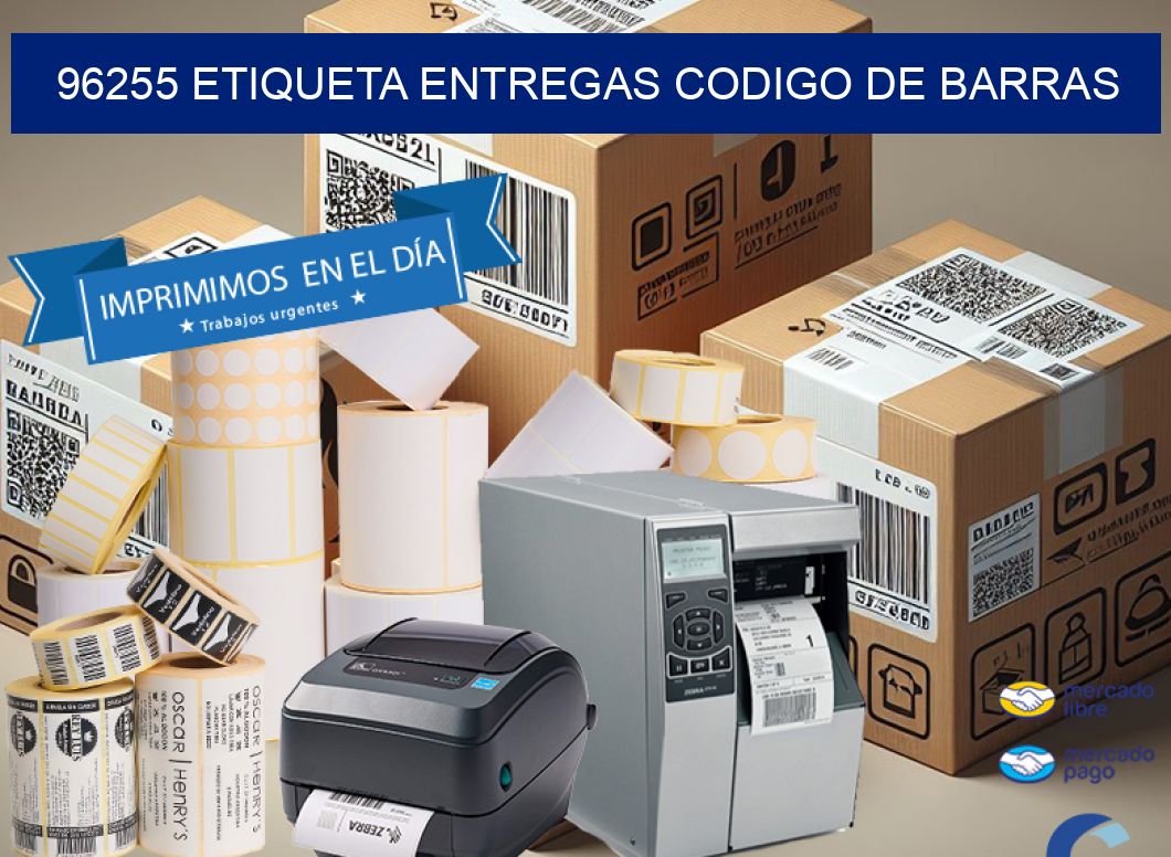 96255 ETIQUETA ENTREGAS CODIGO DE BARRAS