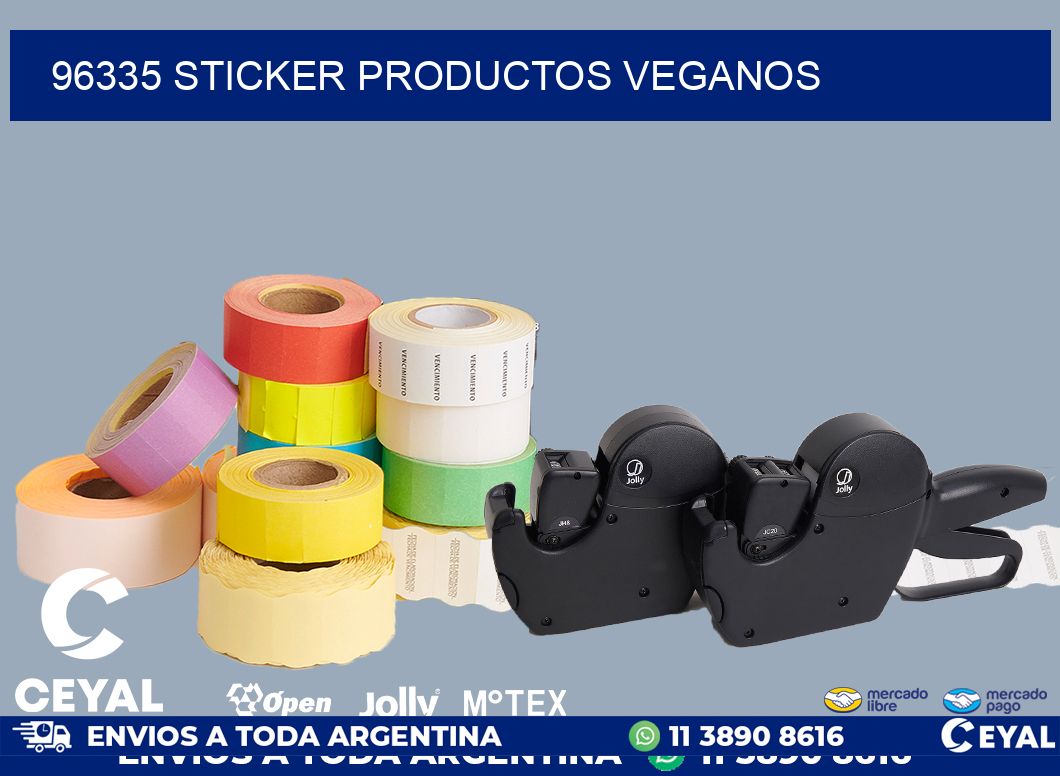 96335 STICKER PRODUCTOS VEGANOS