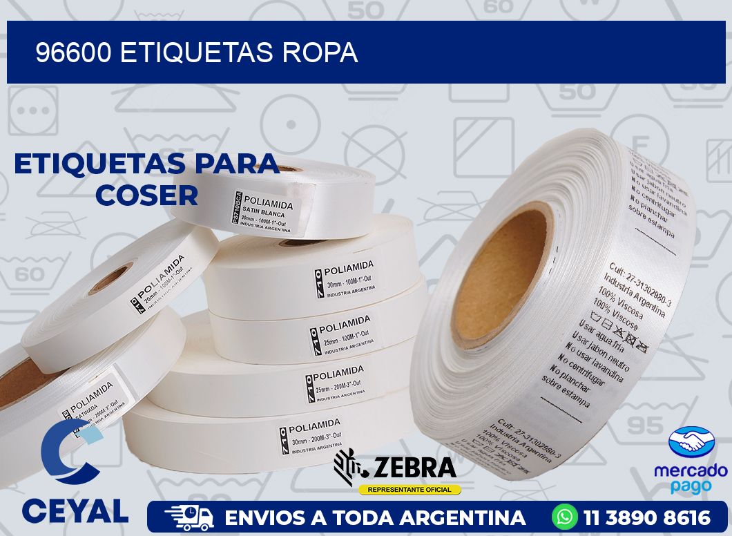 96600 ETIQUETAS ROPA