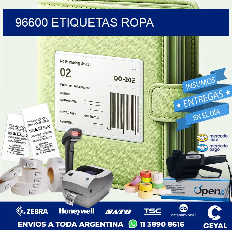 96600 ETIQUETAS ROPA
