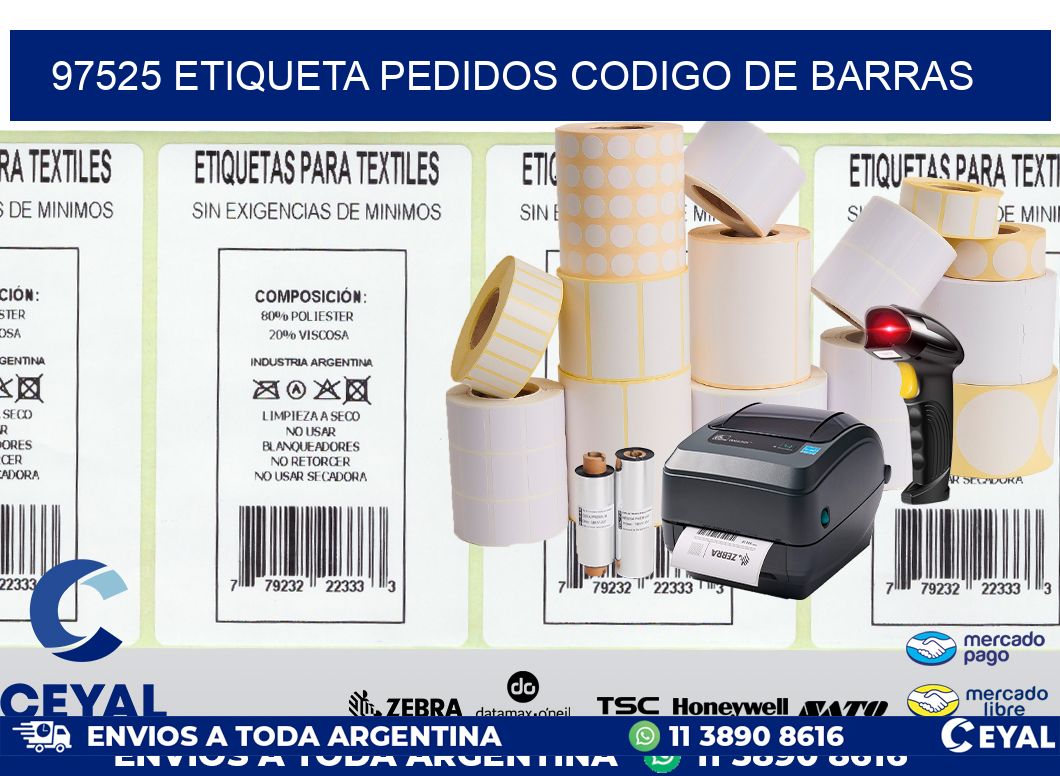 97525 etiqueta pedidos codigo de barras