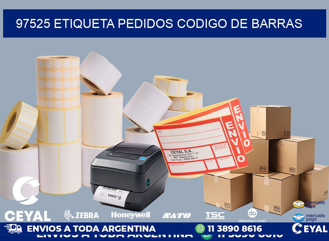 97525 etiqueta pedidos codigo de barras