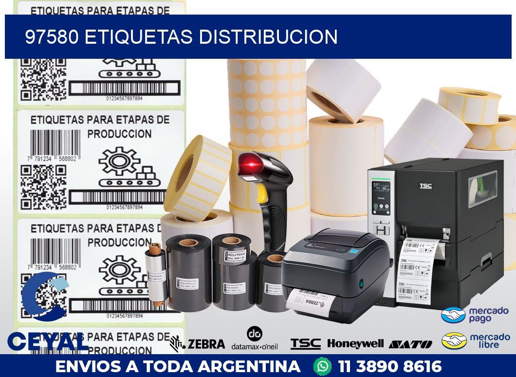 97580 etiquetas distribucion
