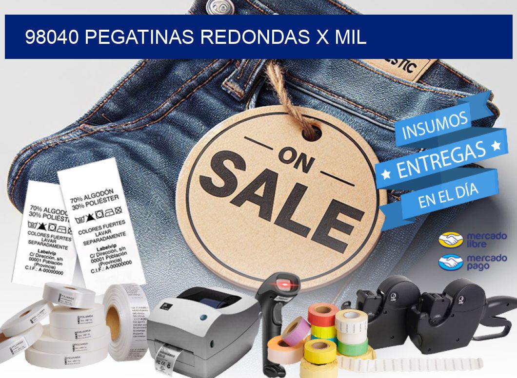 98040 PEGATINAS REDONDAS X MIL