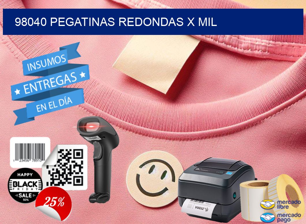 98040 PEGATINAS REDONDAS X MIL