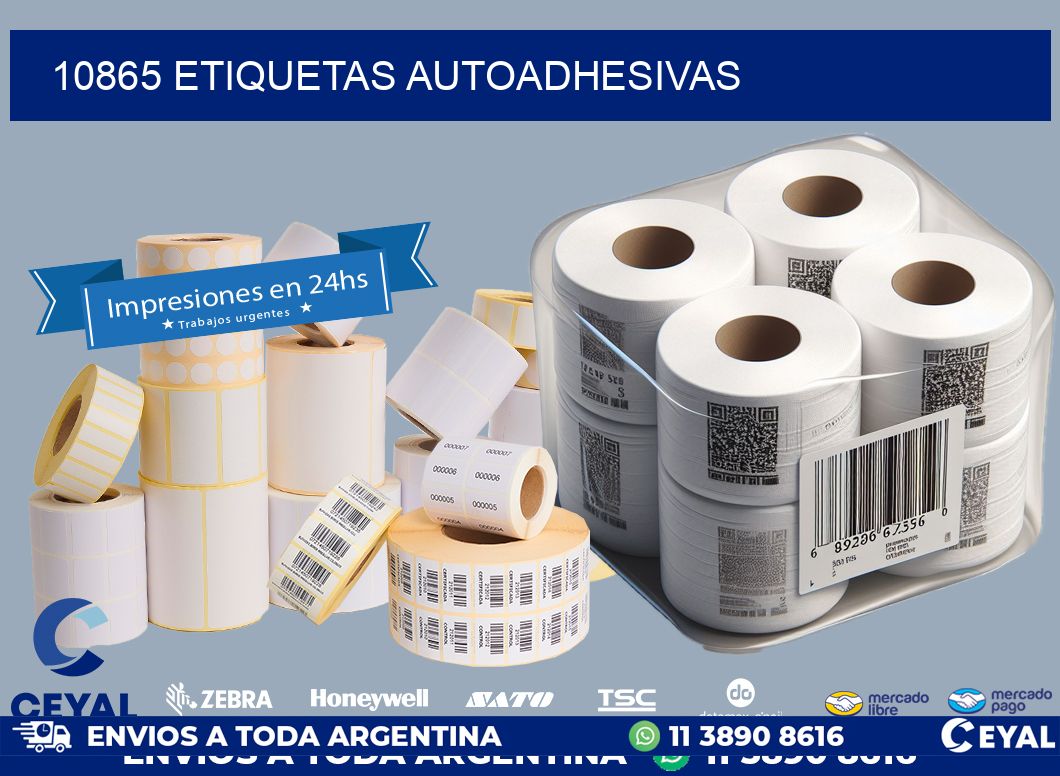 10865 ETIQUETAS AUTOADHESIVAS