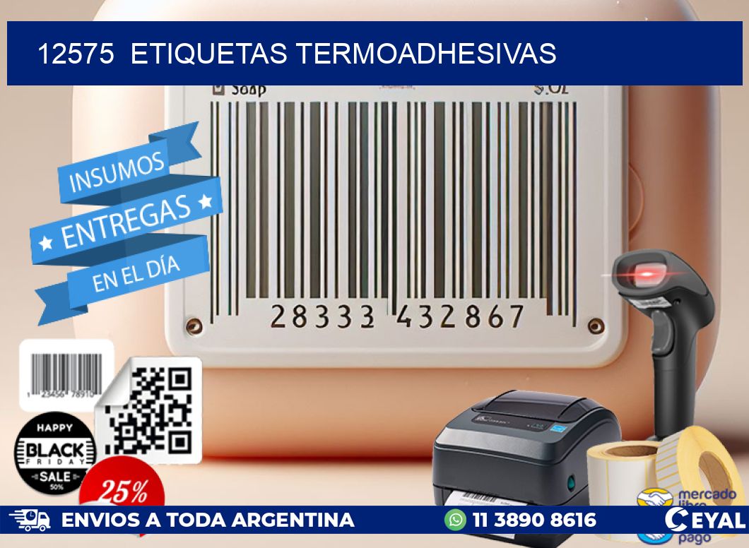 12575  ETIQUETAS TERMOADHESIVAS