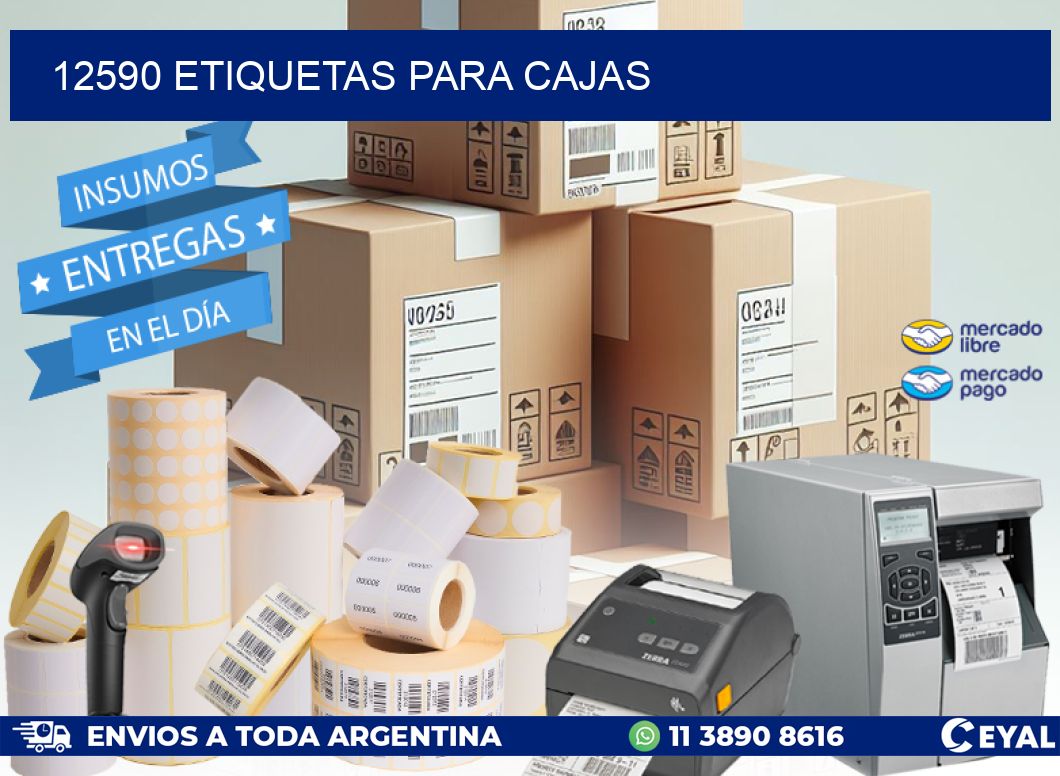 12590 ETIQUETAS PARA CAJAS