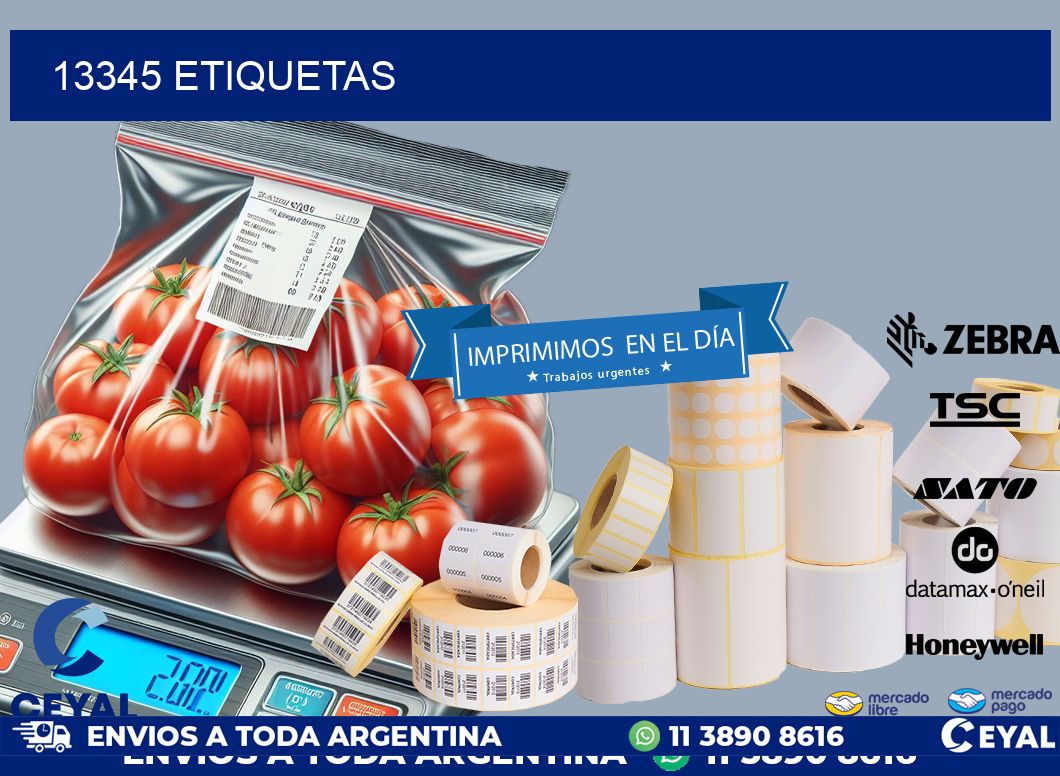 13345 ETIQUETAS
