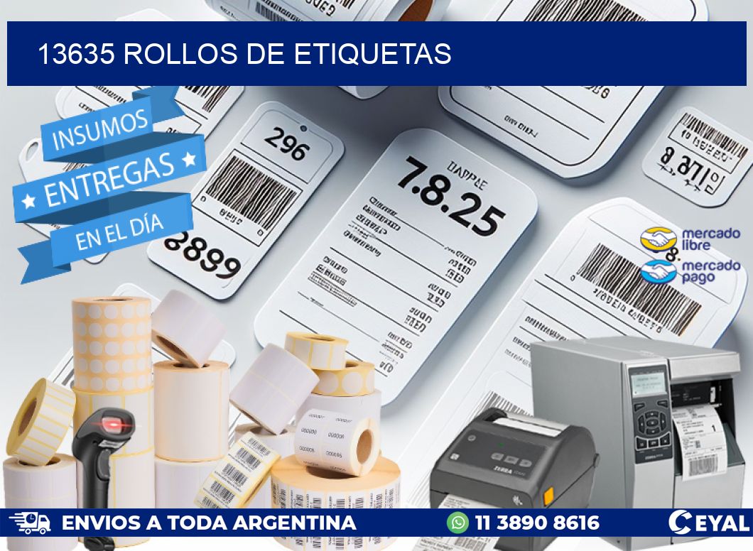 13635 ROLLOS DE ETIQUETAS