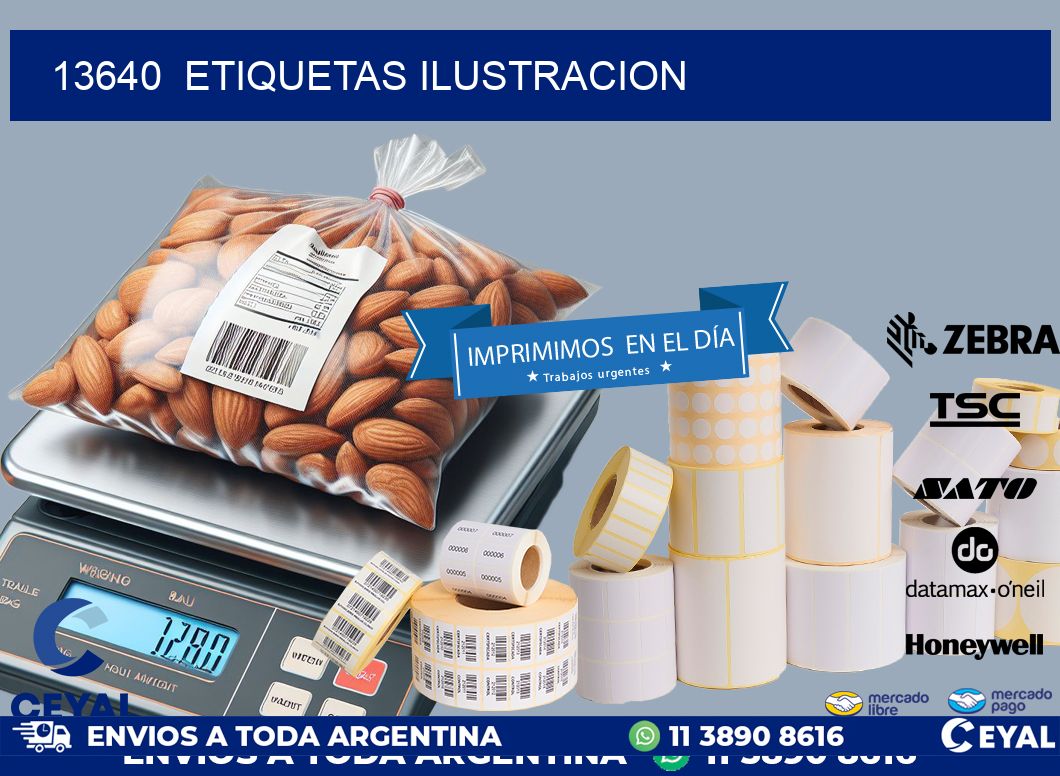 13640  ETIQUETAS ILUSTRACION