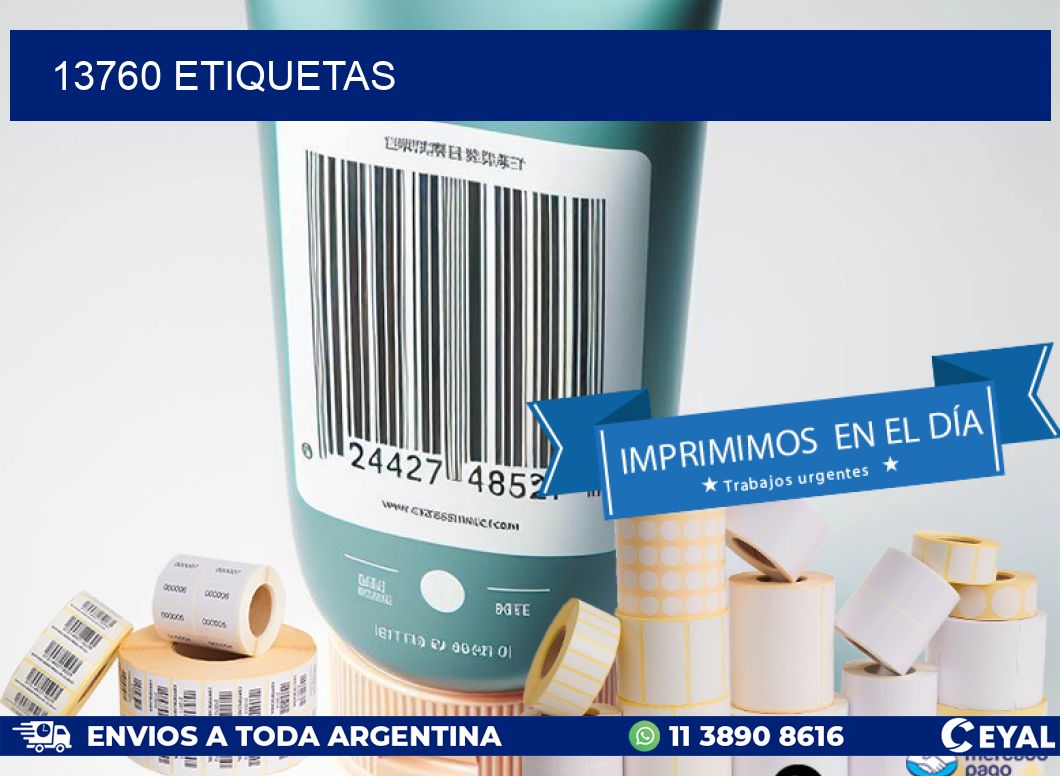 13760 ETIQUETAS