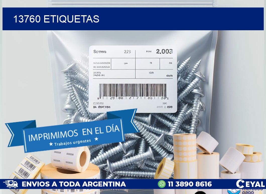 13760 ETIQUETAS