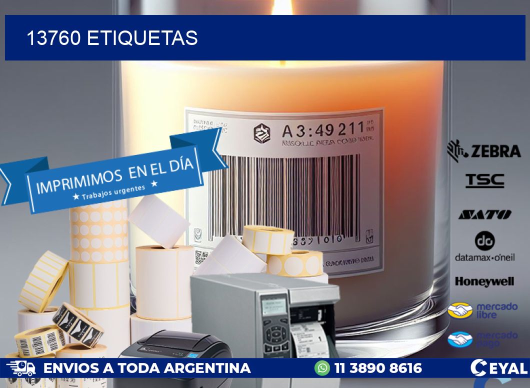 13760 ETIQUETAS