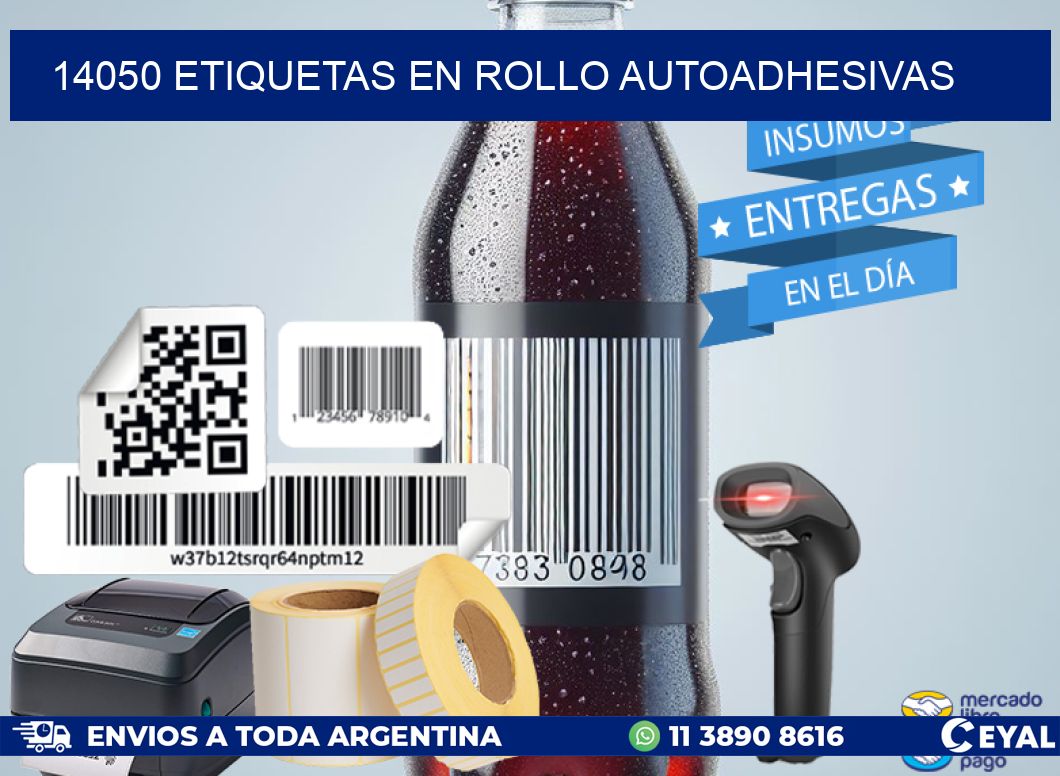 14050 ETIQUETAS EN ROLLO AUTOADHESIVAS