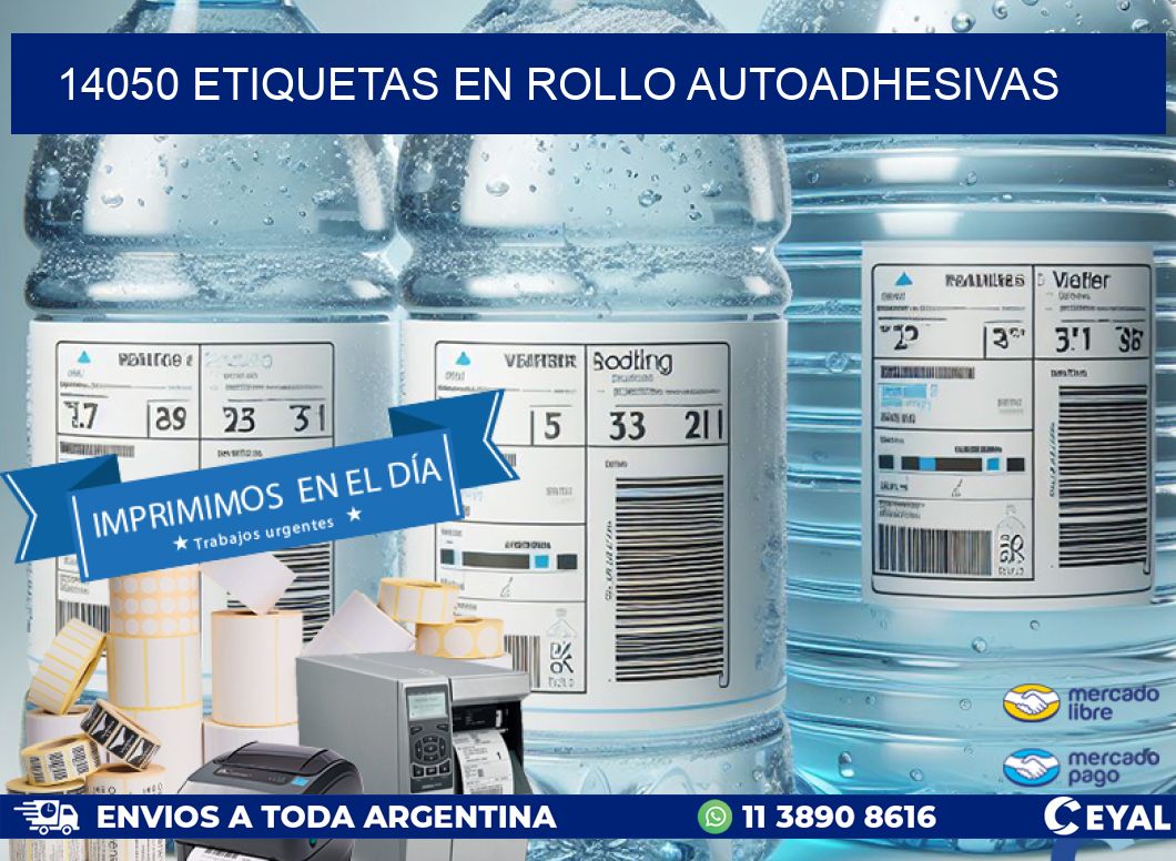 14050 ETIQUETAS EN ROLLO AUTOADHESIVAS