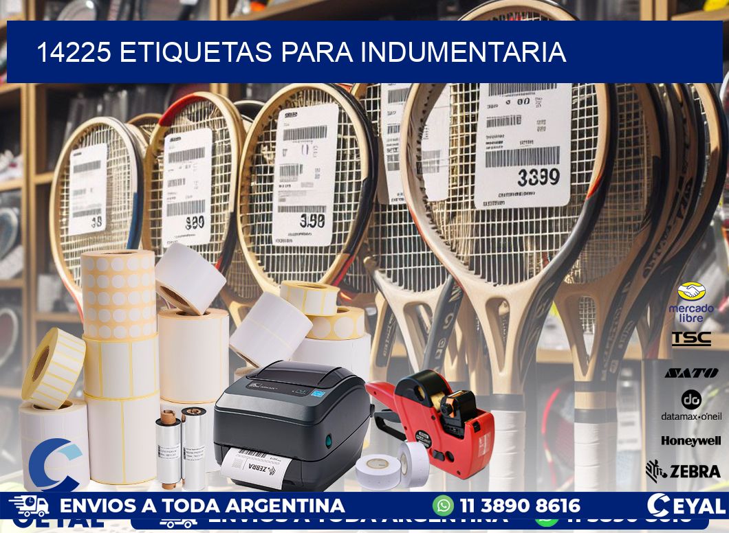 14225 ETIQUETAS PARA INDUMENTARIA