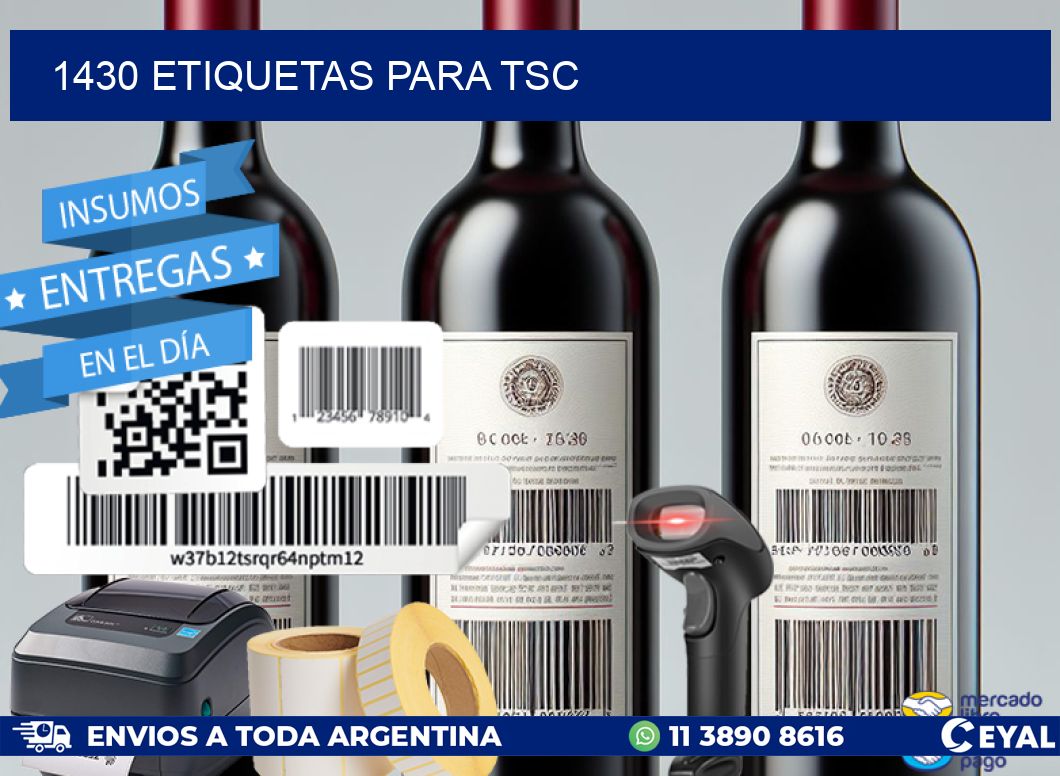 1430 ETIQUETAS PARA TSC