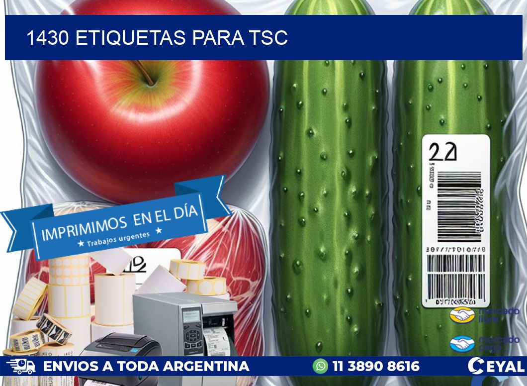 1430 ETIQUETAS PARA TSC