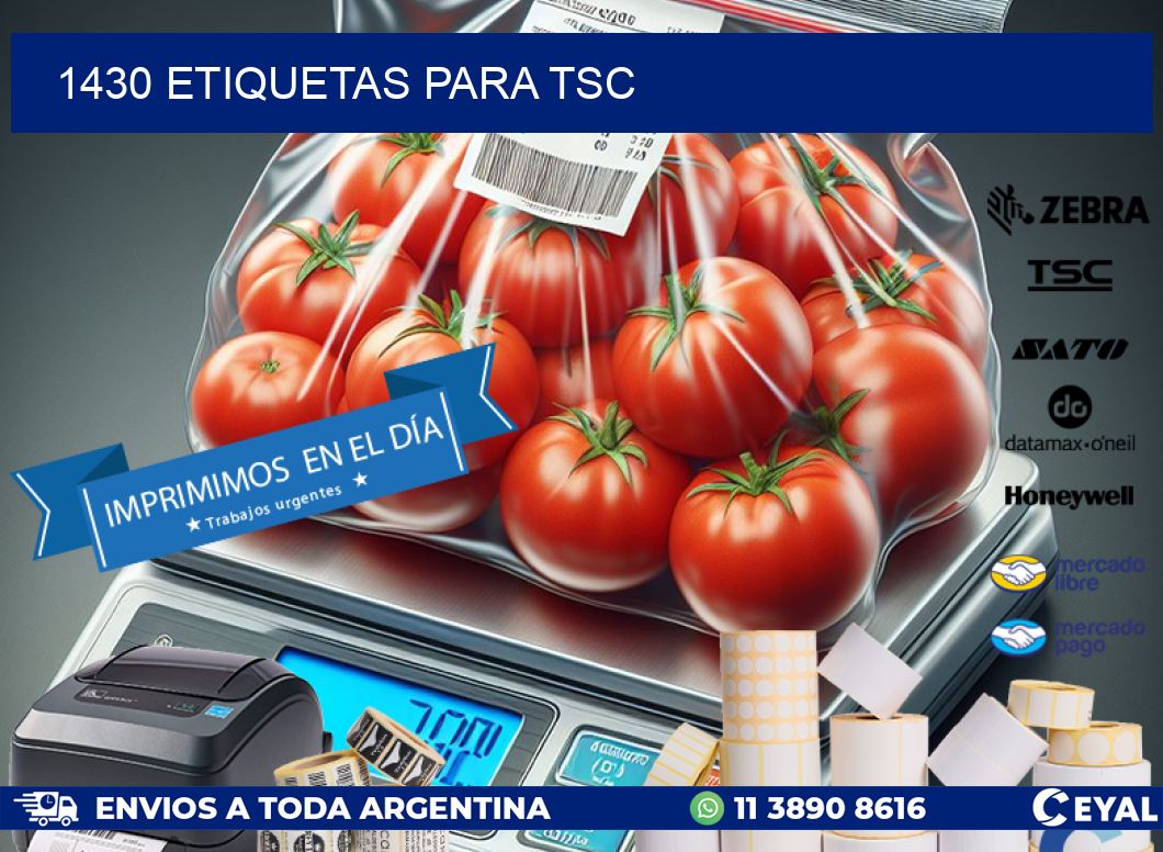 1430 ETIQUETAS PARA TSC