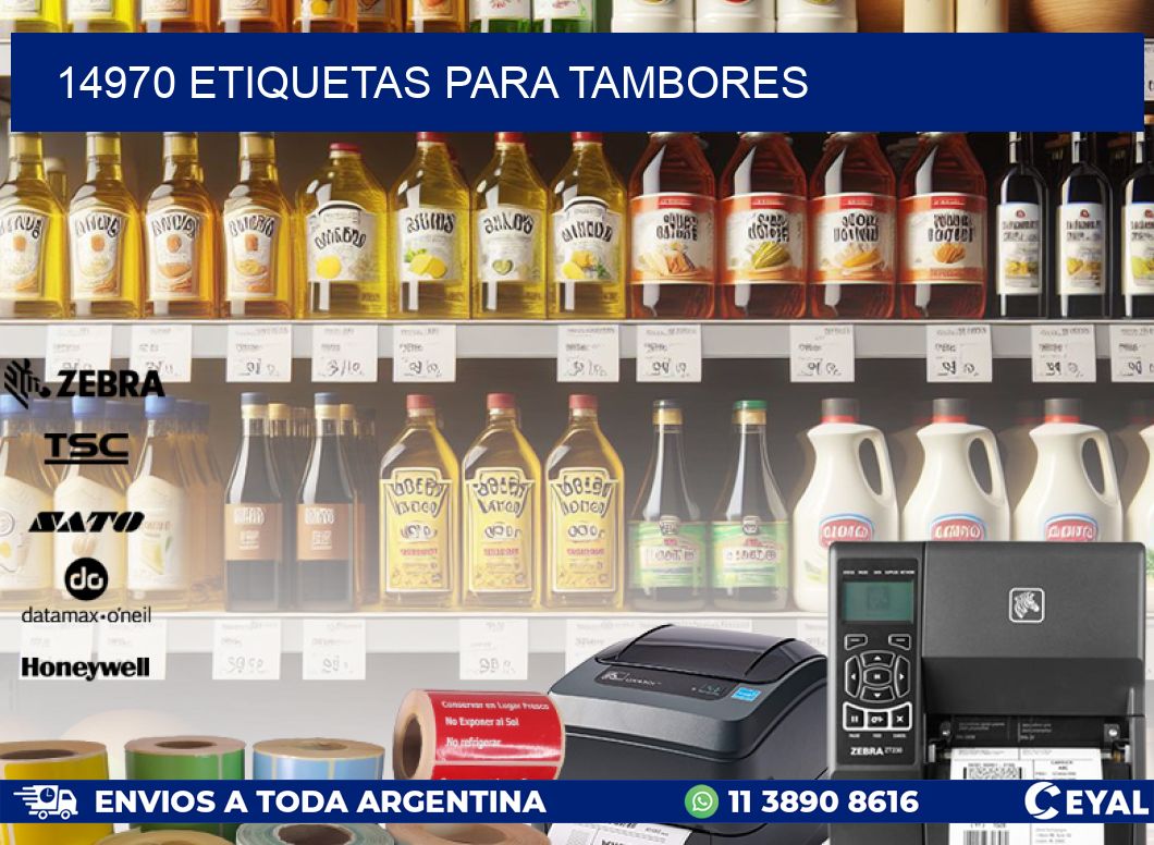 14970 ETIQUETAS PARA TAMBORES