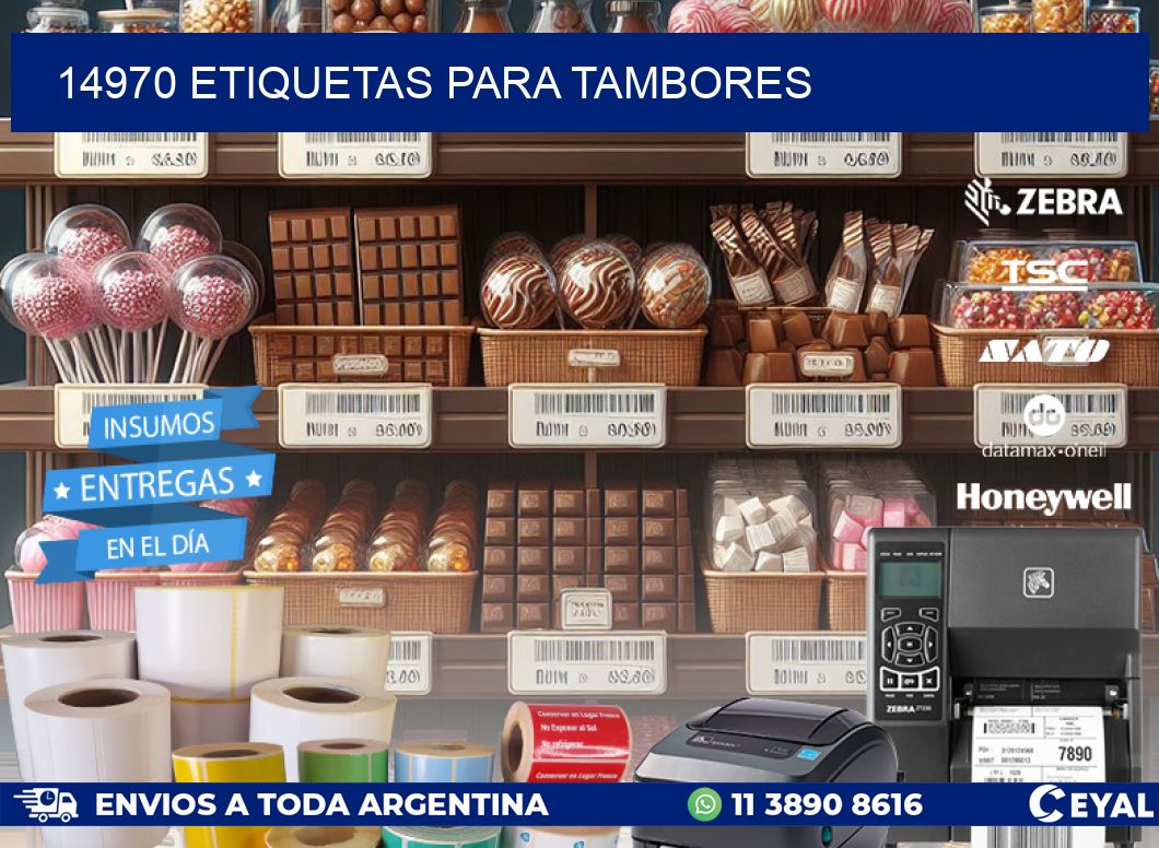 14970 ETIQUETAS PARA TAMBORES