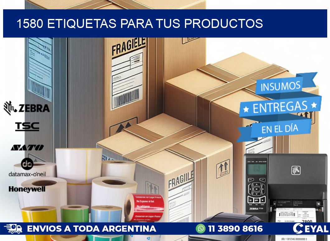 1580 ETIQUETAS PARA TUS PRODUCTOS